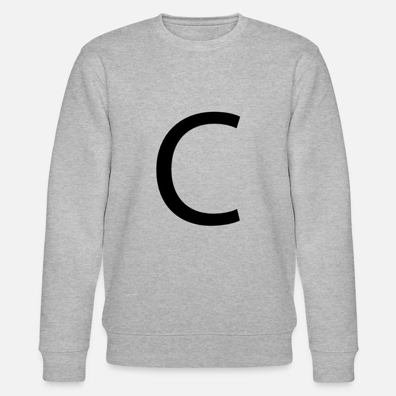 Buchstabe C - Stanley/Stella Unisex Bio-Sweatshirt CHANGER  - Grau meliert