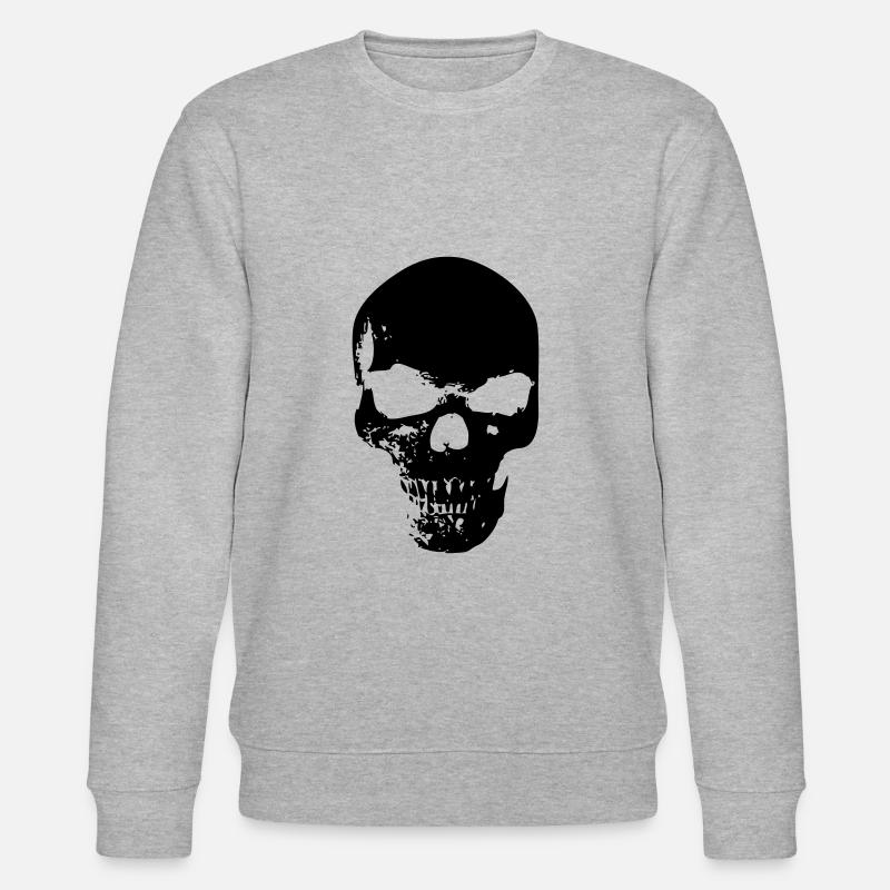 Schädel-Sammlung - Stanley/Stella Unisex Bio-Sweatshirt CHANGER  - Grau meliert