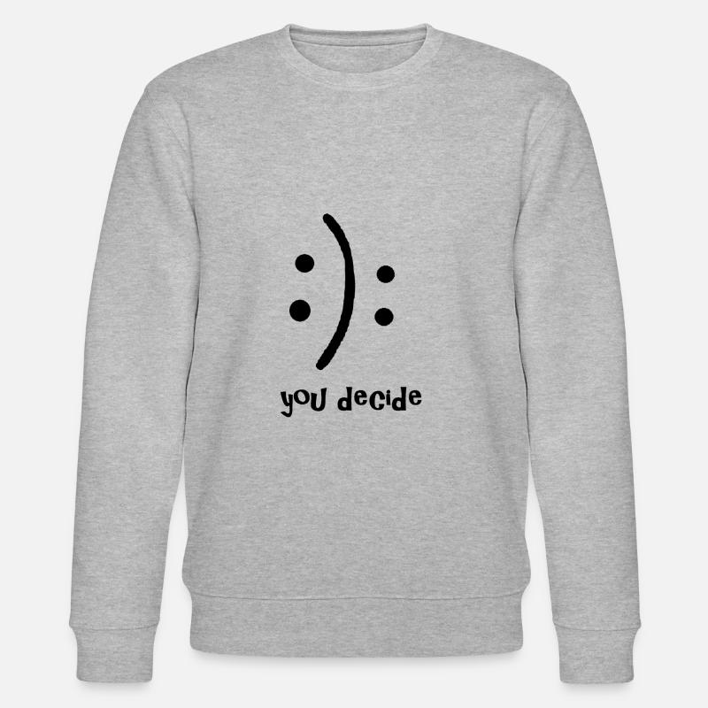 lustiger Spruch - Stanley/Stella Unisex Bio-Sweatshirt CHANGER  - Grau meliert
