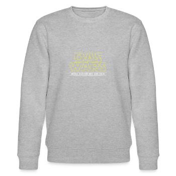 DAS WARS - Möge das Abi mit uns sein - Stanley/Stella Unisex Bio-Sweatshirt CHANGER  - Grau meliert - Vorne - Nik (191cm) & Marisol (170cm)