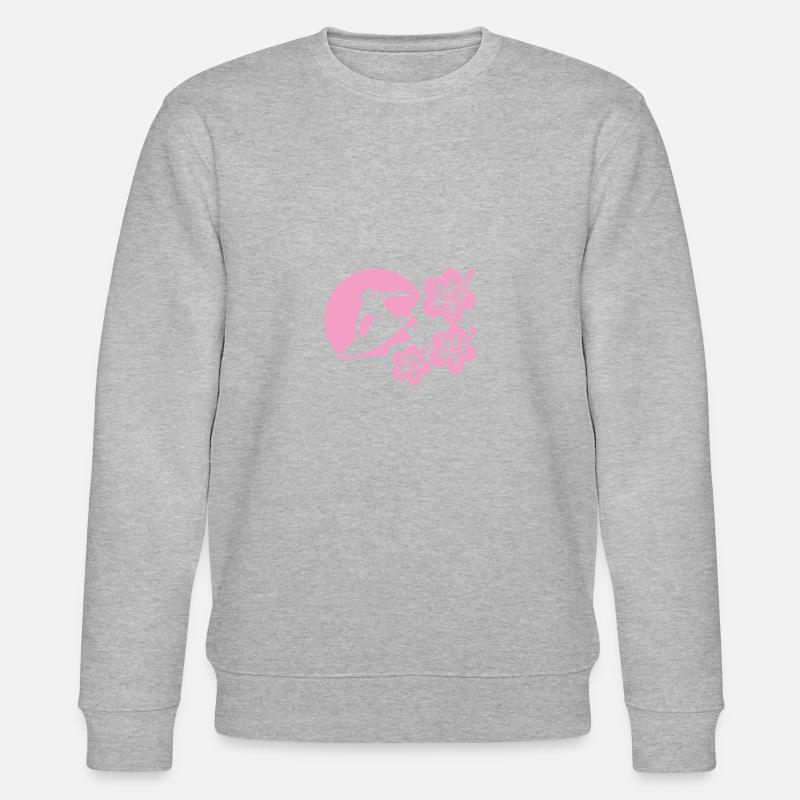 Weibliche Surferin - Stanley/Stella Unisex Bio-Sweatshirt CHANGER  - Grau meliert
