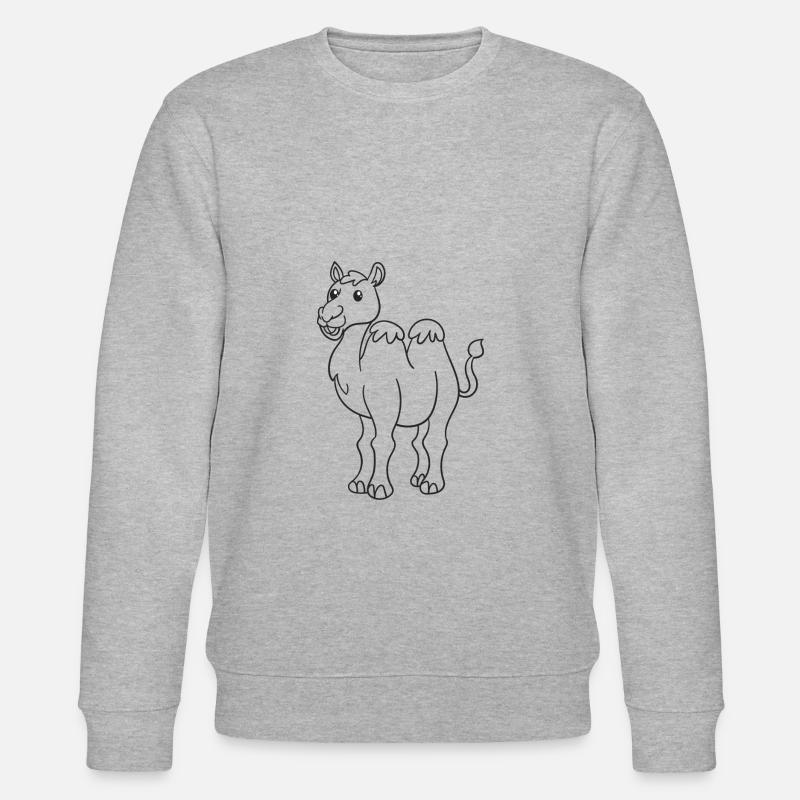 Kamel, Kamele, Geschenk, Geschenkidee - Stanley/Stella Unisex Bio-Sweatshirt CHANGER  - Grau meliert