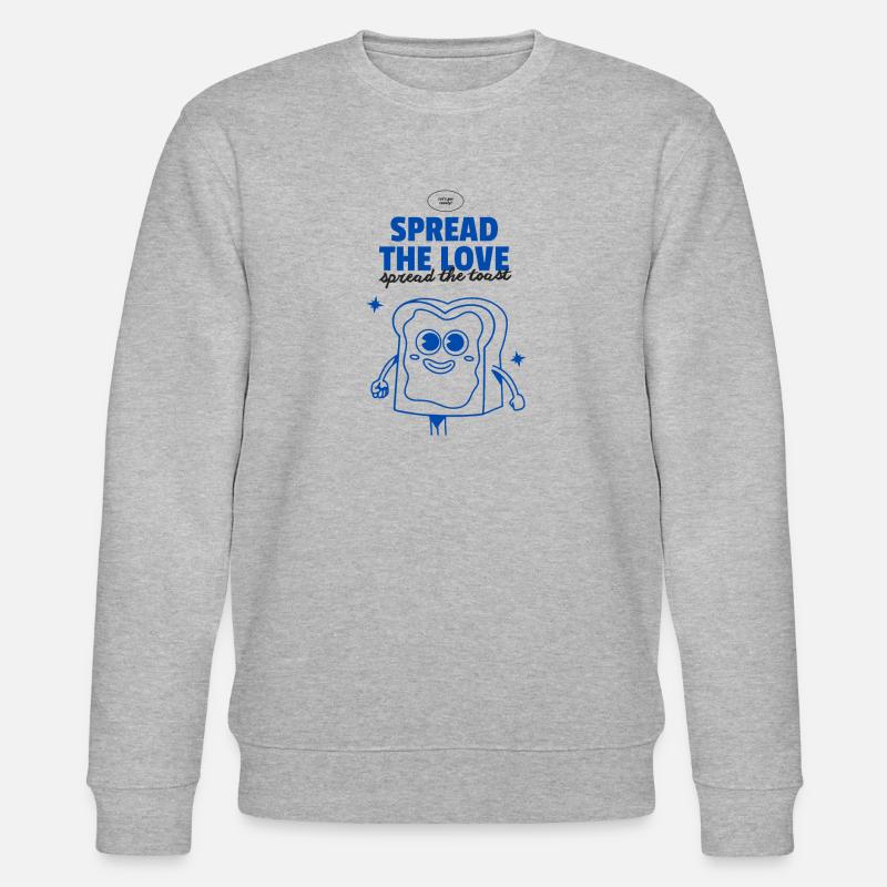 Spread the Toast - Stanley/Stella Unisex Bio-Sweatshirt CHANGER  - Grau meliert