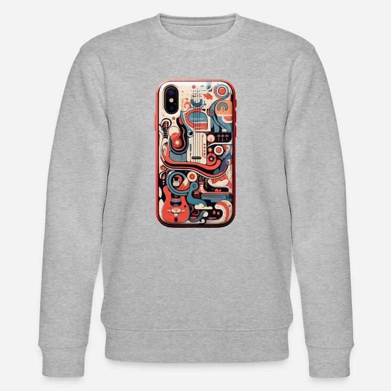 Der melodische Wächter - Stanley/Stella Unisex Bio-Sweatshirt CHANGER  - Grau meliert
