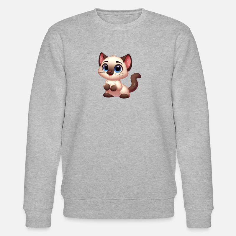 Siamesisch 21 - Stanley/Stella Unisex Bio-Sweatshirt CHANGER  - Grau meliert