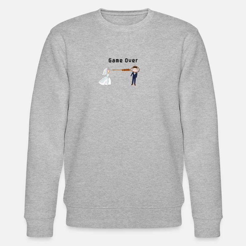 Game Over - Stanley/Stella Unisex Bio-Sweatshirt CHANGER  - Grau meliert