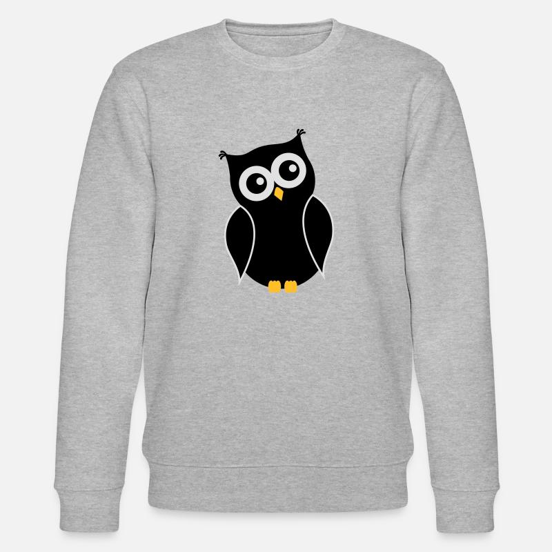 Eule01 - Stanley/Stella Unisex Bio-Sweatshirt CHANGER  - Grau meliert