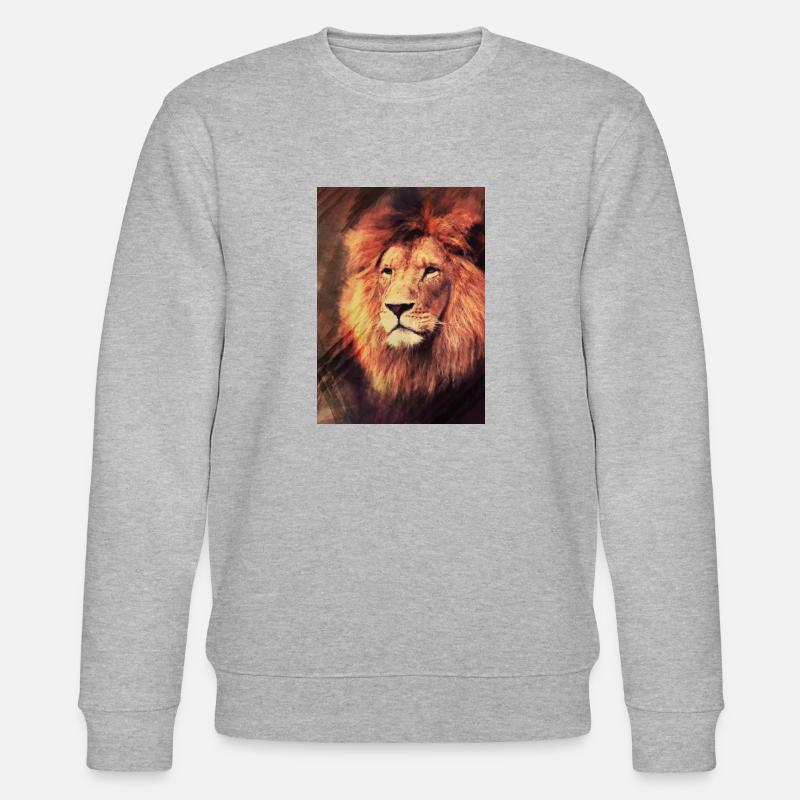 Löwe - Stanley/Stella Unisex Bio-Sweatshirt CHANGER  - Grau meliert