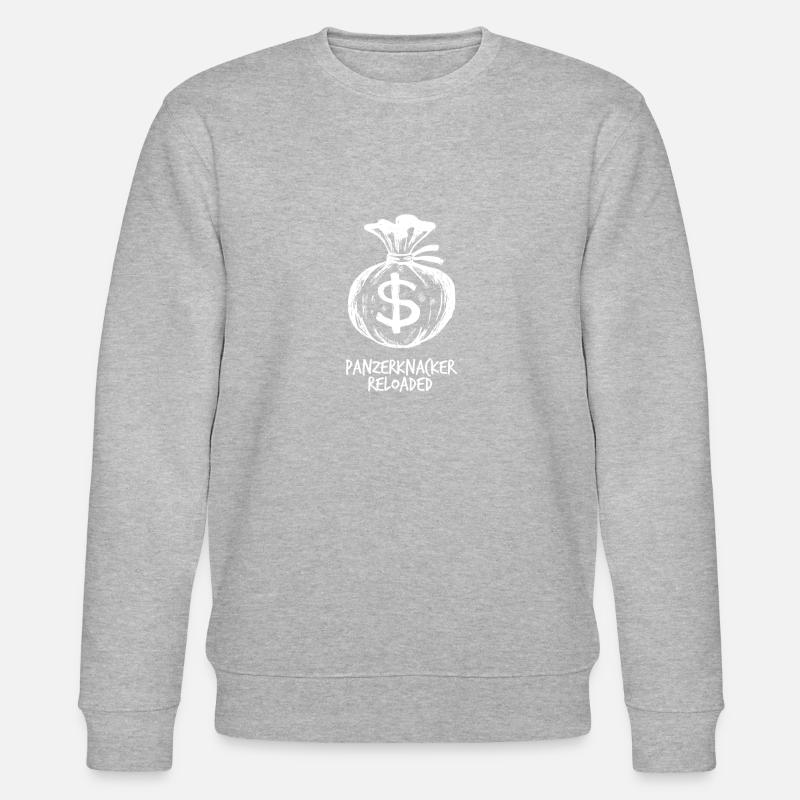 Panzerknacker reloaded weiss - Stanley/Stella Unisex Bio-Sweatshirt CHANGER  - Grau meliert