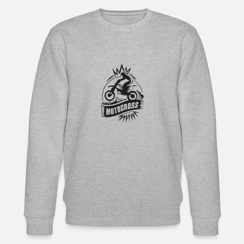 motocross - Sweat bio CHANGER Stanley/Stella Unisexe - gris chiné