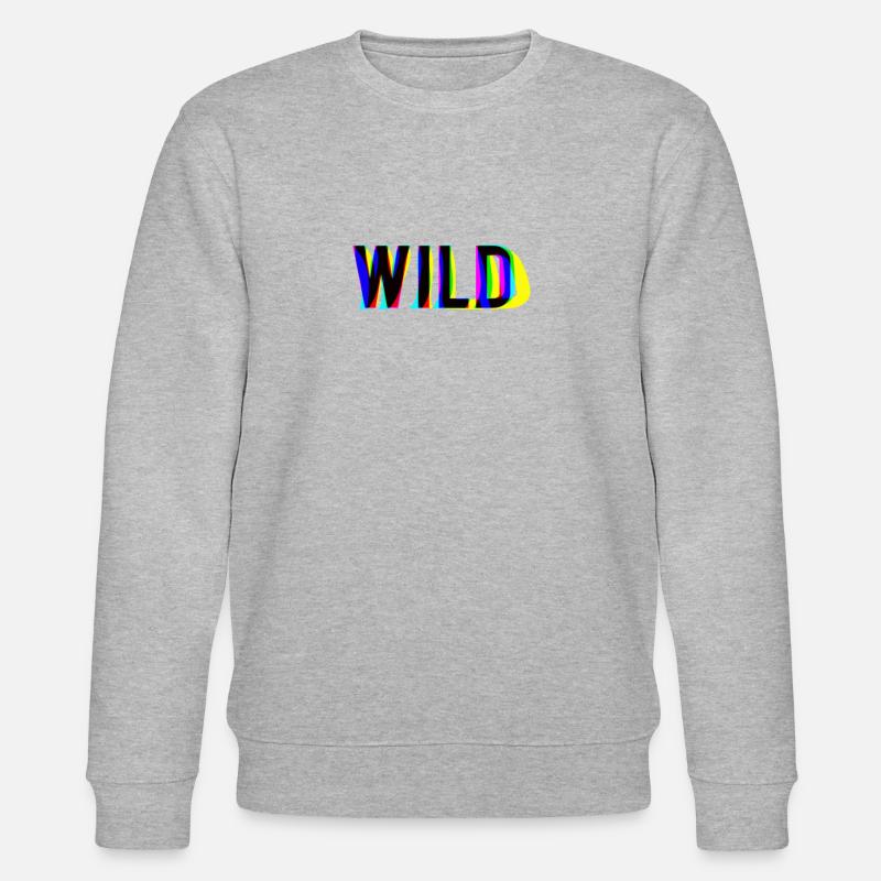 WILD SIND SIE BEREIT? - Stanley/Stella Unisex Bio-Sweatshirt CHANGER - Grau meliert