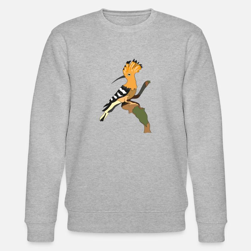 Wiedehopf - Stanley/Stella Unisex Bio-Sweatshirt CHANGER  - Grau meliert