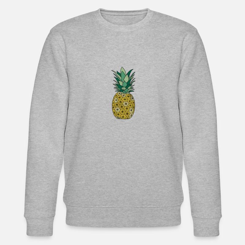 Ananas - Stanley/Stella Unisex Bio-Sweatshirt CHANGER  - Grau meliert