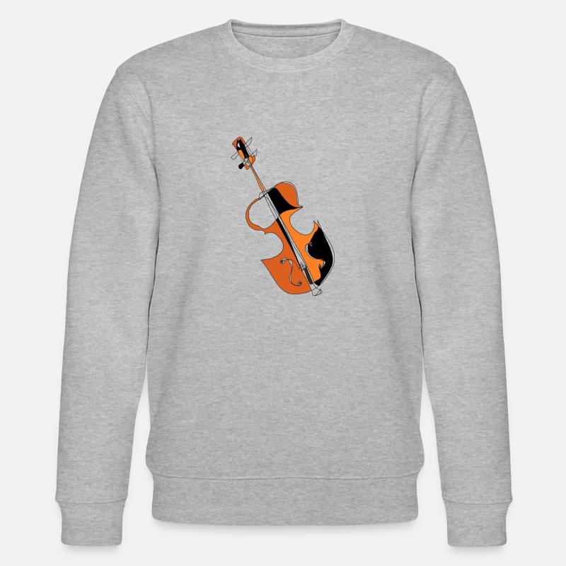 Violine - Stanley/Stella Unisex Bio-Sweatshirt CHANGER  - Grau meliert