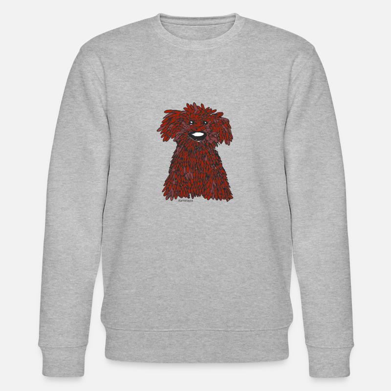pdae sketch choco - Stanley/Stella Unisex Bio-Sweatshirt CHANGER - Grau meliert