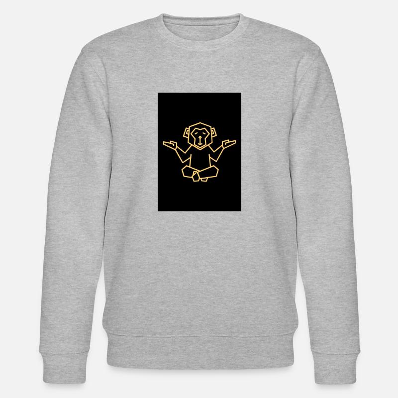 Like a Monkey Design - Stanley/Stella Unisex Bio-Sweatshirt CHANGER - Grau meliert