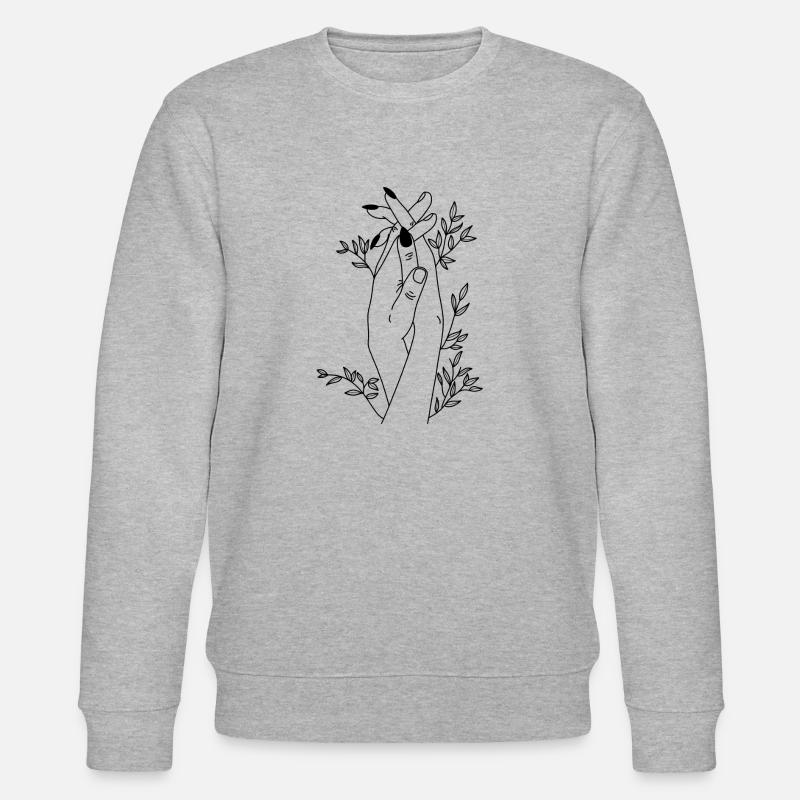 Des mains pleines d’amour - Sweat bio CHANGER Stanley/Stella Unisexe - gris chiné