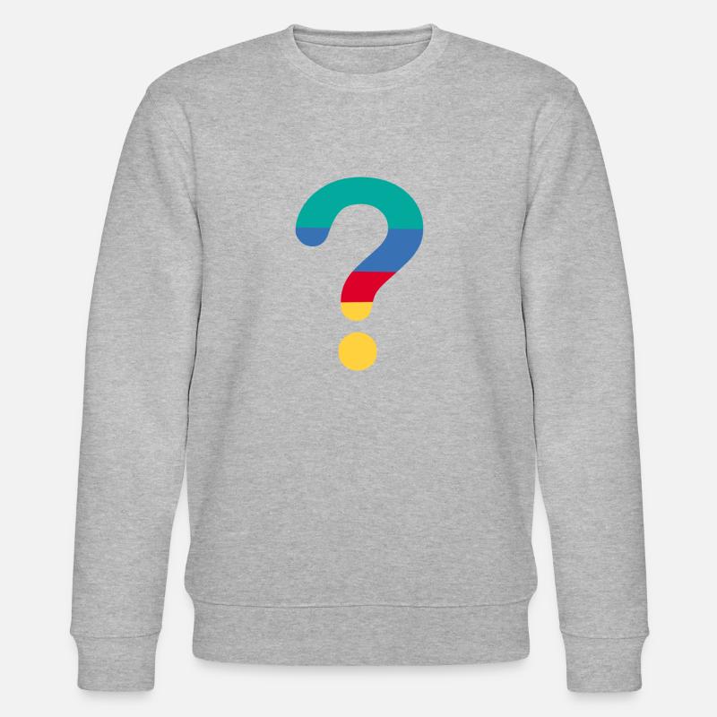 Fragezeichen? - Stanley/Stella Unisex Bio-Sweatshirt CHANGER  - Grau meliert
