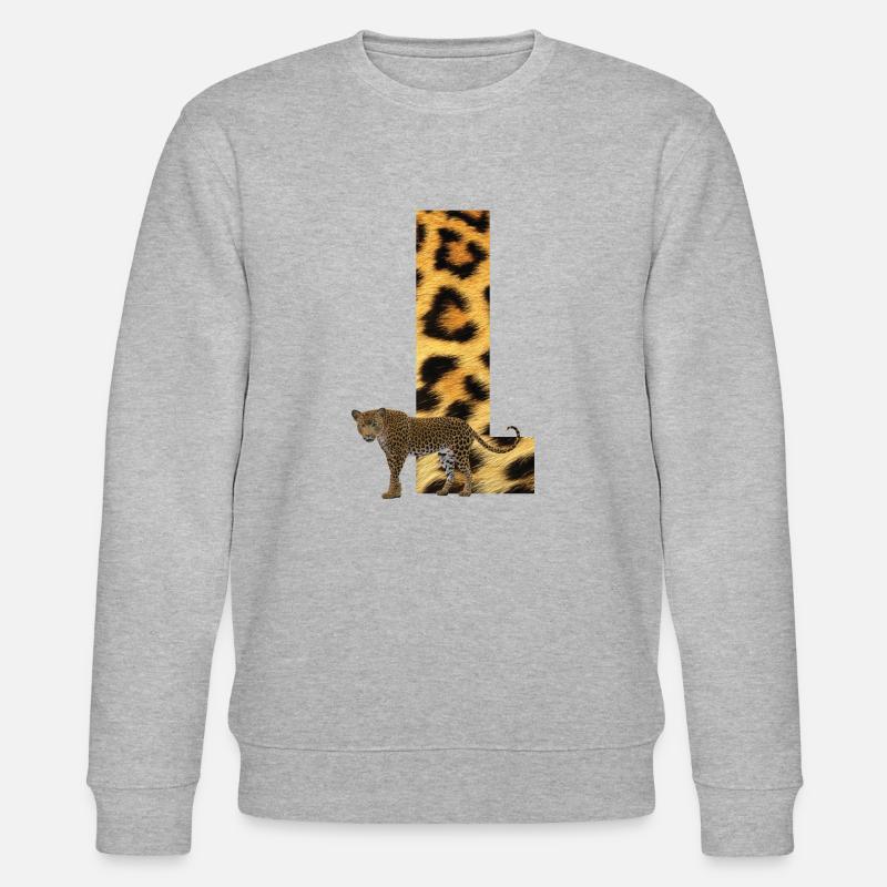 leopard l - Stanley/Stella Unisex Bio-Sweatshirt CHANGER  - Grau meliert