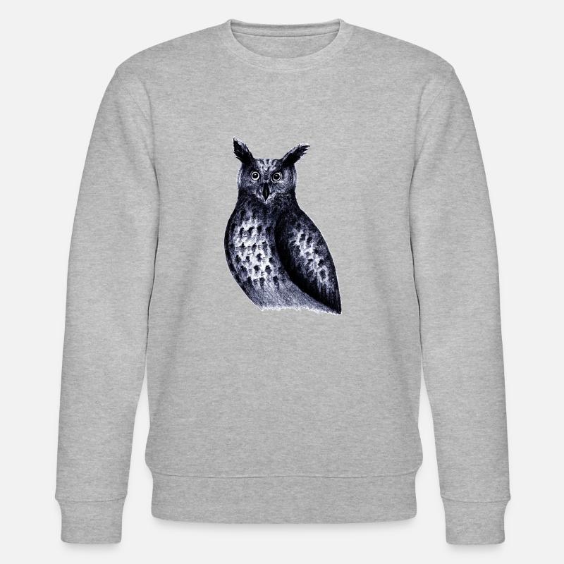 Vögel der Nacht - Stanley/Stella Unisex Bio-Sweatshirt CHANGER  - Grau meliert