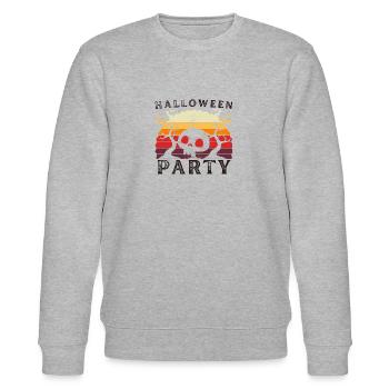Halloween Party - Stanley/Stella CHANGER Unisex Organic Sweatshirt - heather grey - Front - Nik (191cm) & Marisol (170cm)