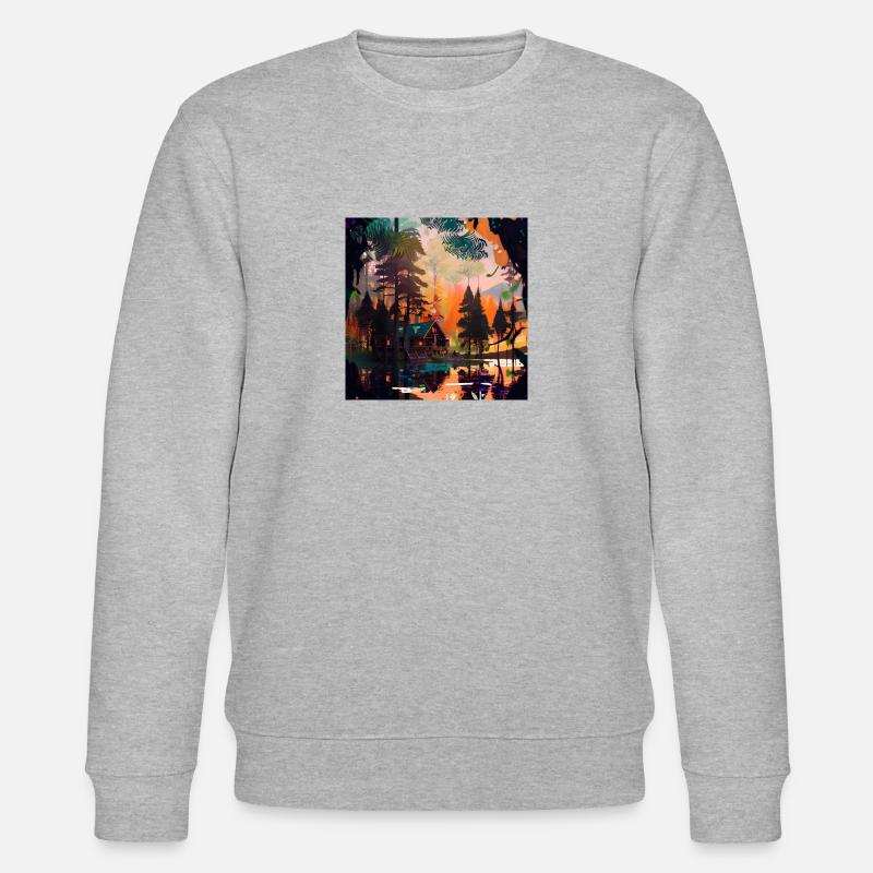 Cabane dans les bois - Sweat bio CHANGER Stanley/Stella Unisexe - gris chiné