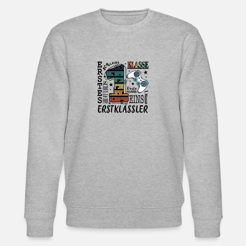 1. Klasse Gaming - Stanley/Stella Unisex Bio-Sweatshirt CHANGER  - Grau meliert