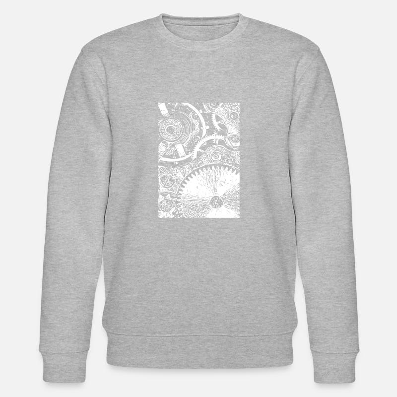 Clockwork white - Stanley/Stella CHANGER Unisex Organic Sweatshirt - heather grey