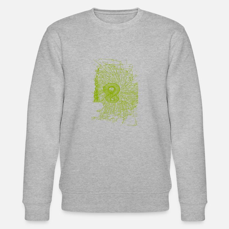 Conception abstraite - Sweat bio CHANGER Stanley/Stella Unisexe - gris chiné