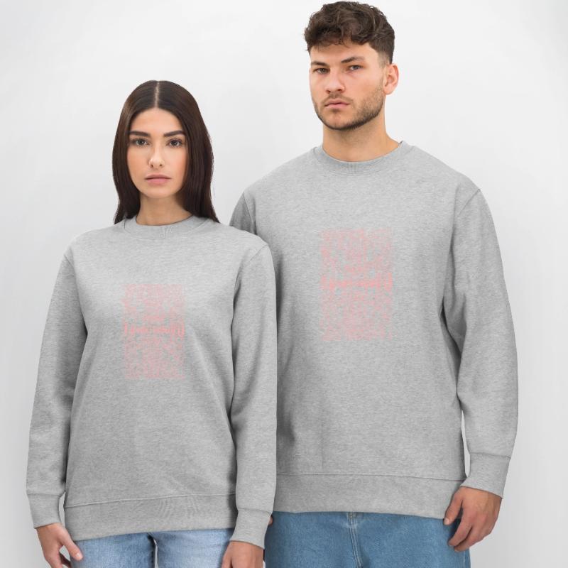 Binary Code Abstract (pink) Stanley/Stella CHANGER Unisex Organic Sweatshirt