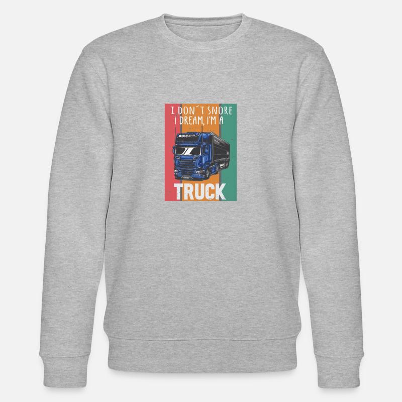Lastwagenfahrer Spruch & Trucker - Stanley/Stella Unisex Bio-Sweatshirt CHANGER  - Grau meliert