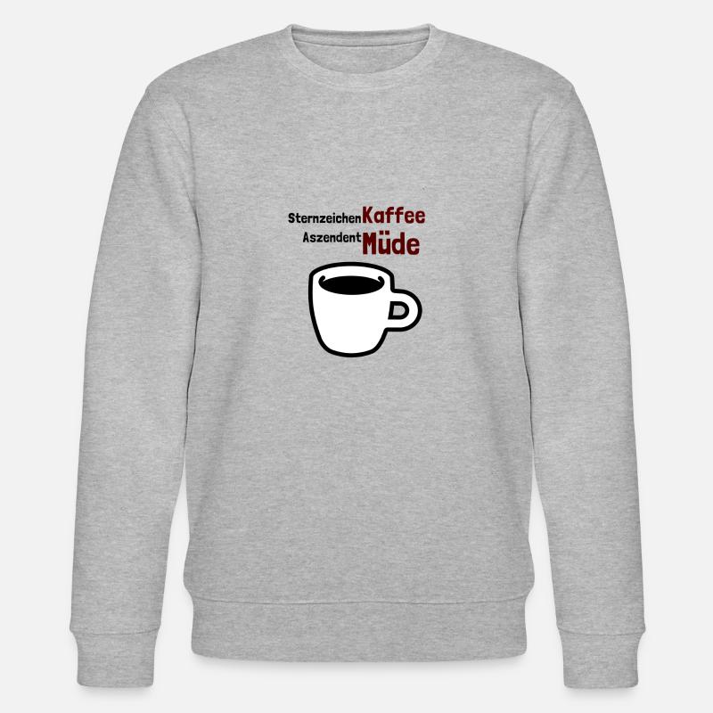 Kaffee Statement Logo - Stanley/Stella Unisex Bio-Sweatshirt CHANGER  - Grau meliert