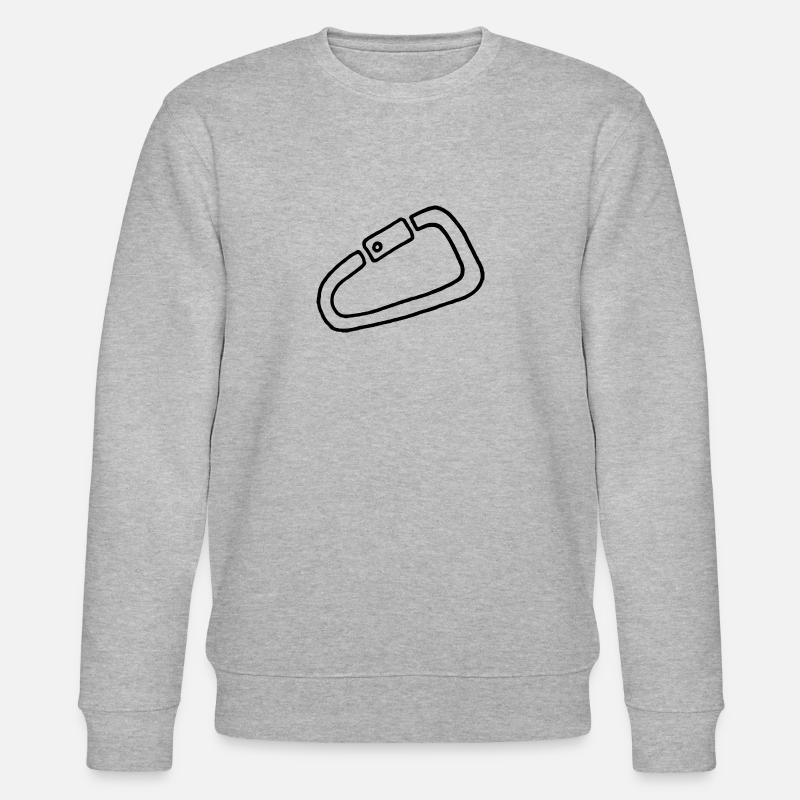 Karabiner klettern - Stanley/Stella Unisex Bio-Sweatshirt CHANGER  - Grau meliert