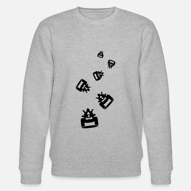 Samurai Helm - Stanley/Stella Unisex Bio-Sweatshirt CHANGER  - Grau meliert