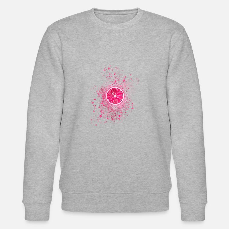 citron, rose, graffiti, pop-art - Sweat bio CHANGER Stanley/Stella Unisexe - gris chiné