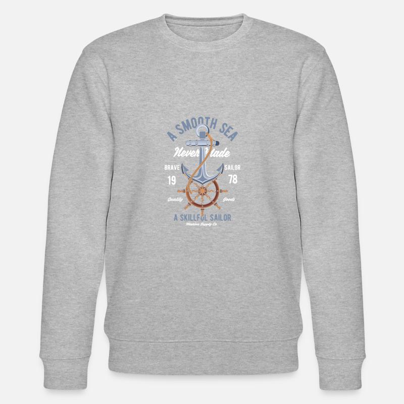 Ancre de bâteau - Sweat bio CHANGER Stanley/Stella Unisexe - gris chiné