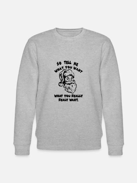 Weihnachtsmann - Stanley/Stella Unisex Bio-Sweatshirt CHANGER - Grau meliert
