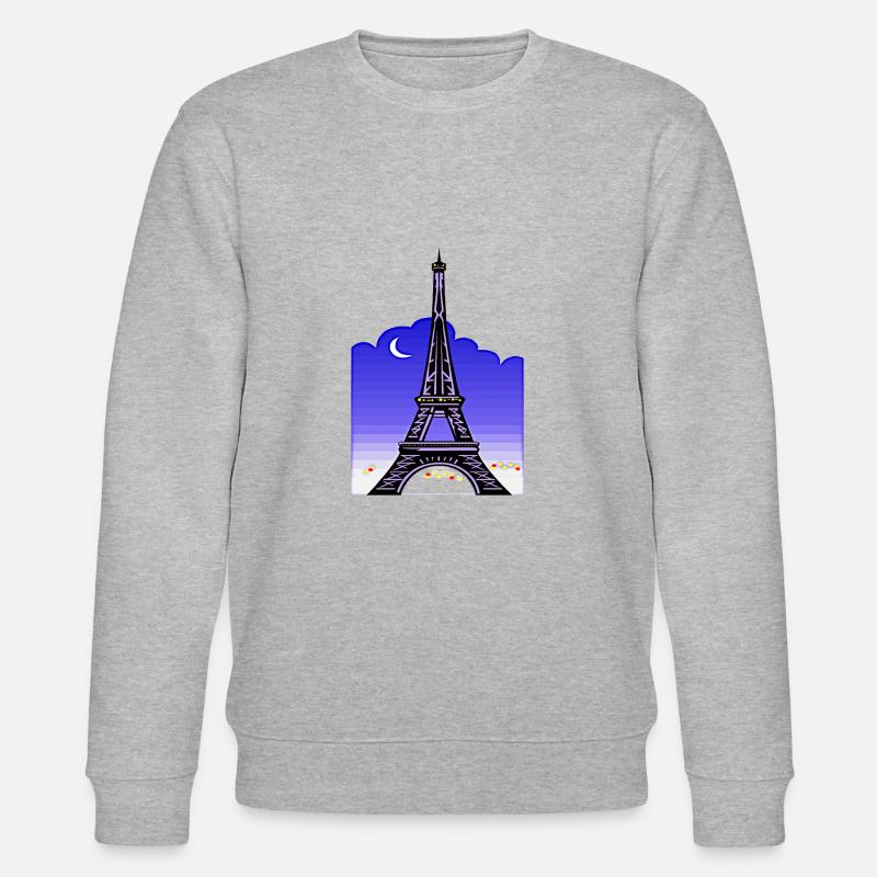 Eiffelturm - Stanley/Stella Unisex Bio-Sweatshirt CHANGER  - Grau meliert