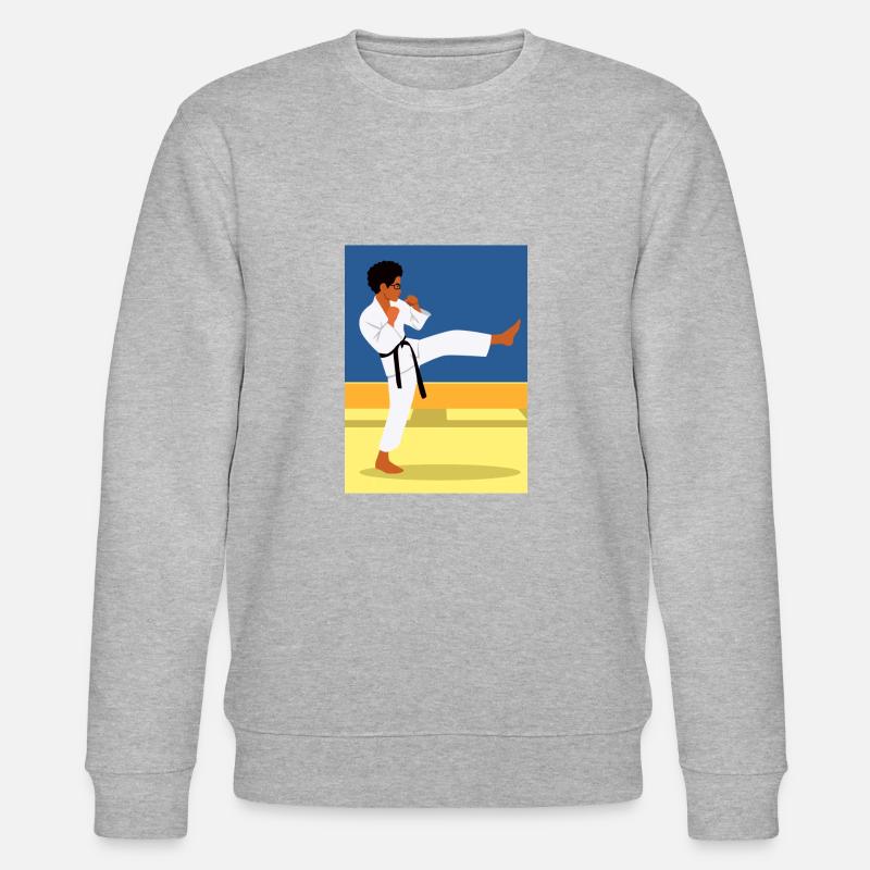 Karate Kind - Stanley/Stella Unisex Bio-Sweatshirt CHANGER  - Grau meliert