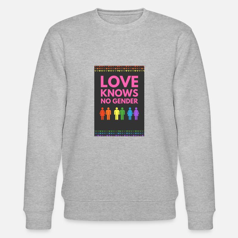 Liebe kennt kein Geschlecht - Stanley/Stella Unisex Bio-Sweatshirt CHANGER  - Grau meliert