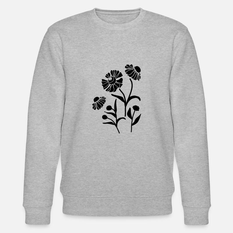 Helenium floral - Stanley/Stella Unisex Bio-Sweatshirt CHANGER  - Grau meliert