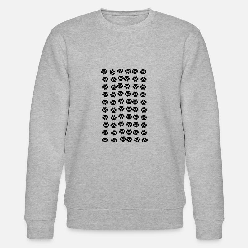 Empreinte des chatons chats chat - Sweat bio CHANGER Stanley/Stella Unisexe - gris chiné
