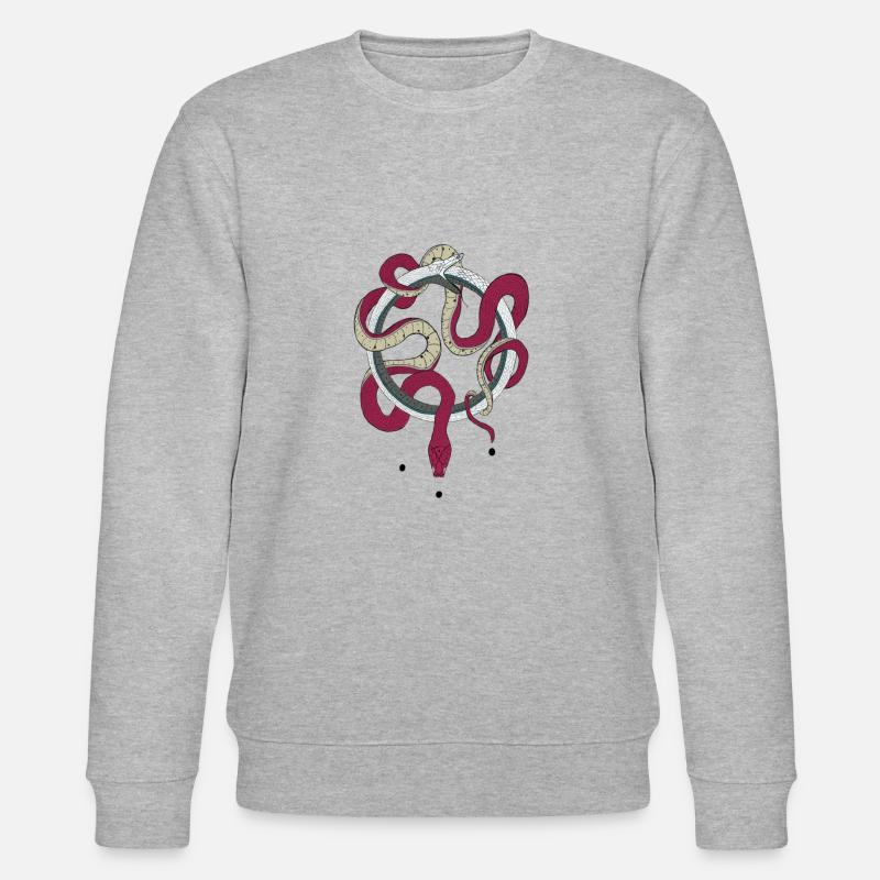 Infinite Snakes - Stanley/Stella Unisex Bio-Sweatshirt CHANGER  - Grau meliert