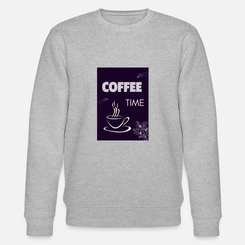 Coffee Time - Stanley/Stella Unisex Bio-Sweatshirt CHANGER  - Grau meliert