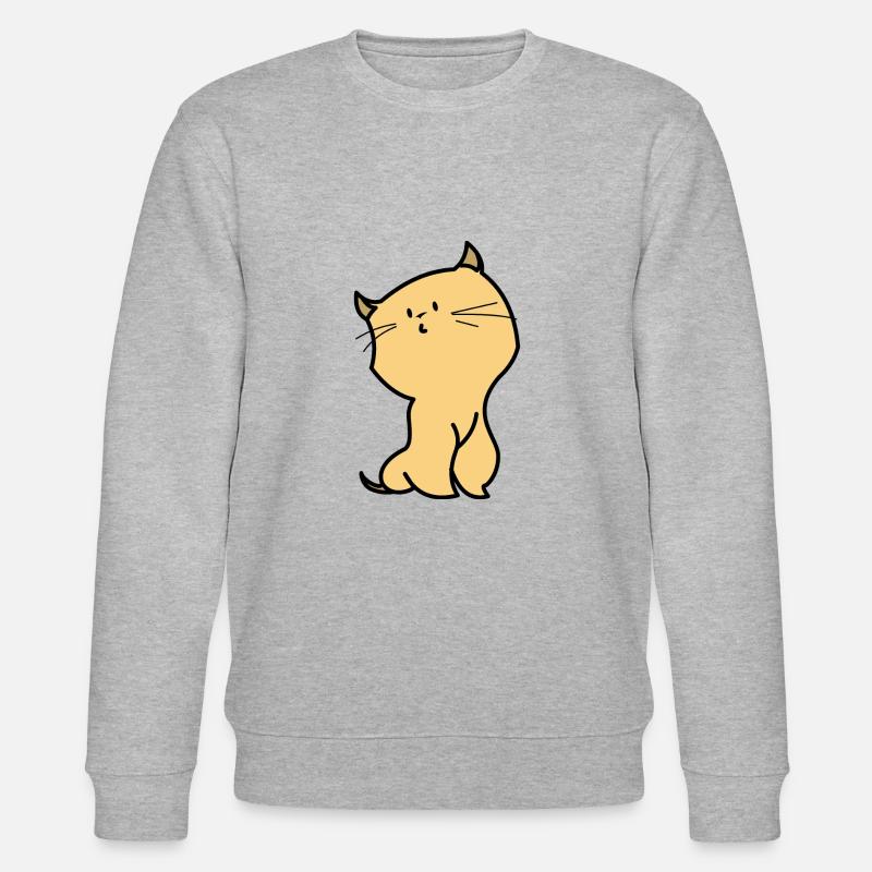 orange katze - Stanley/Stella Unisex Bio-Sweatshirt CHANGER  - Grau meliert