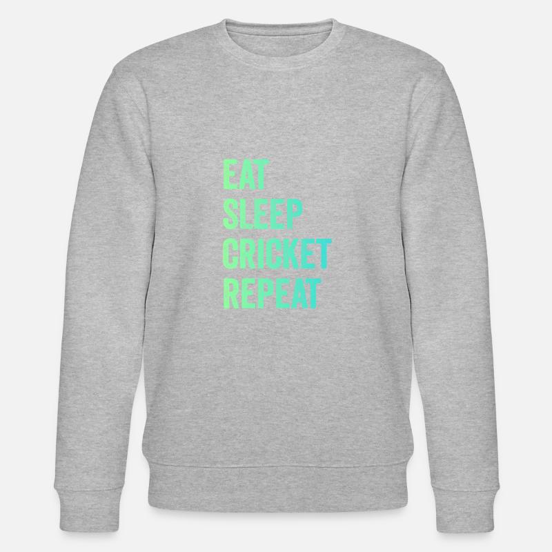 Manger Sommeil Cricket répéter - Sweat bio CHANGER Stanley/Stella Unisexe - gris chiné