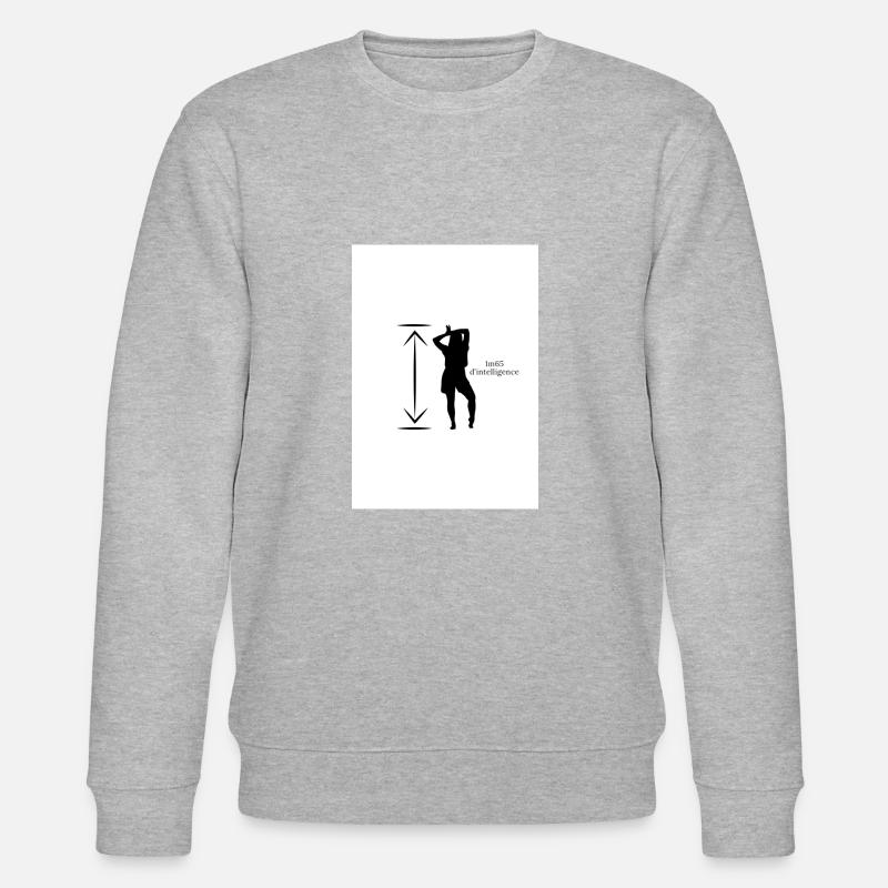 1m65 Intelligenz - Stanley/Stella Unisex Bio-Sweatshirt CHANGER  - Grau meliert