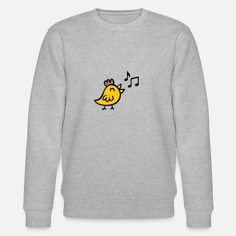 singendes küken - Stanley/Stella Unisex Bio-Sweatshirt CHANGER  - Grau meliert