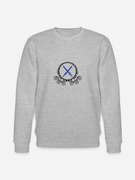 schwerter wappen - Stanley/Stella Unisex Bio-Sweatshirt CHANGER  - Grau meliert