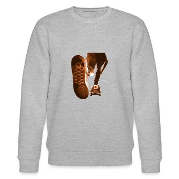 skate - Skater - Stanley/Stella CHANGER Unisex Organic Sweatshirt - heather grey - Front - Nik (191cm) & Marisol (170cm)